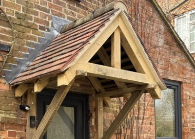 Oak canopy style porch